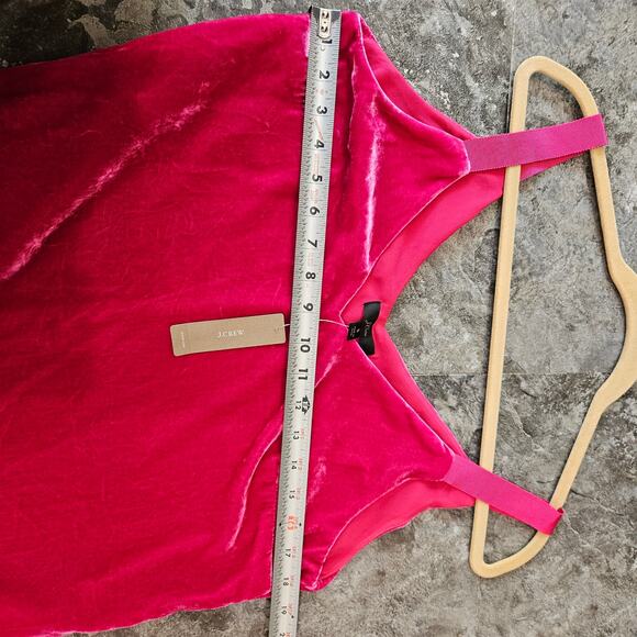 J.crew Pink Drapey Velvet Camisole Top Size Small - Picture 4 of 9
